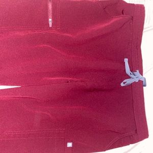 COPY - Yola Skinny Scrub Pants (petite)  Burgundy
